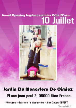 AFFICHE JEYDANCEPILATES COTE DAZUR