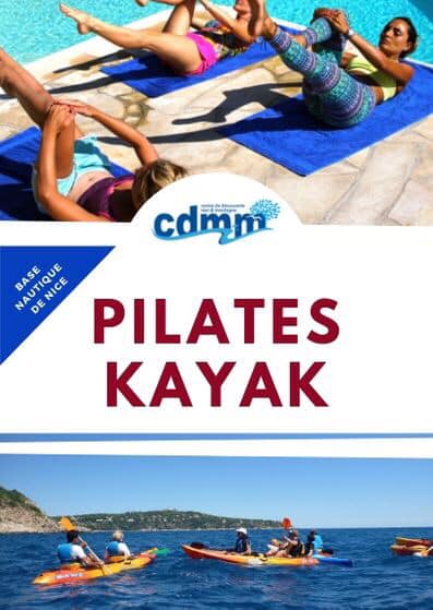 pilates and kayaking in Nice (France) summer 2019